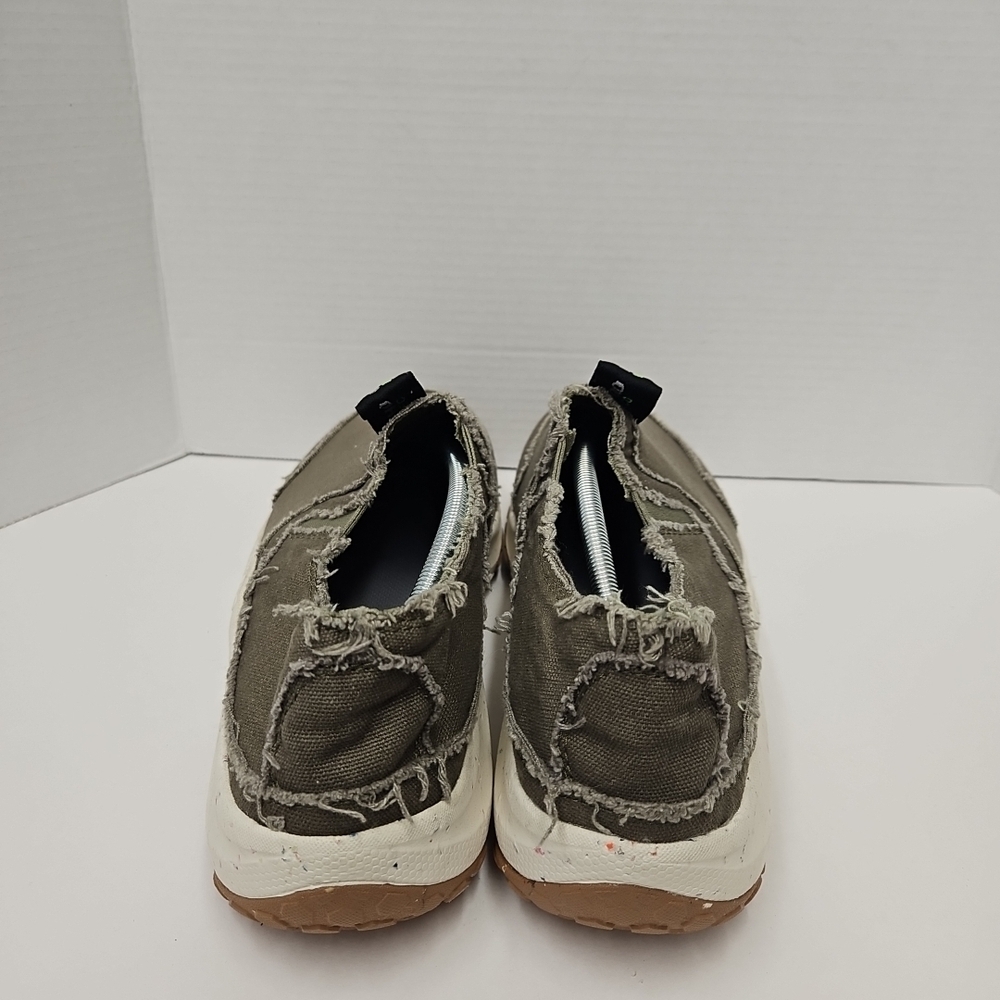 Olive Slip-On Loafers for Men - Picture 4 of 8